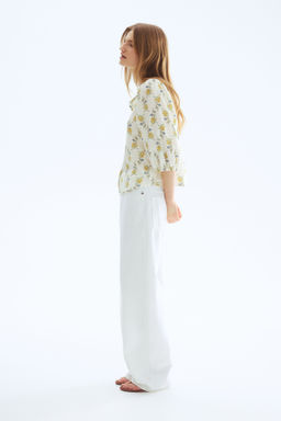 Blusa en mezcla de lino - H&m фото 3