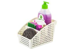 Органайзер 18*13,5*12 см Лофт слоновая кость с перегородками широкий (модель - 6720/26)