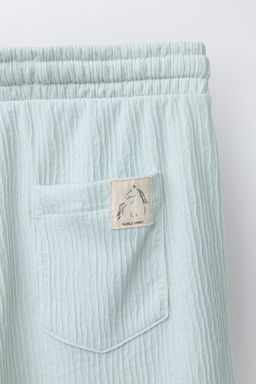 CONJUNTO CAMISETA POLO Y BERMUDA TEXTURA / Verde claro - Zara фото 8