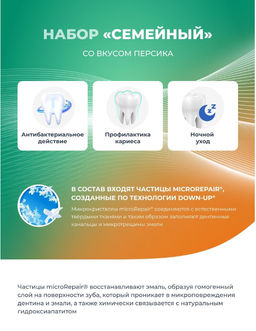 Набор Biorepair Семейный с Kids персик /Биорепеар  фото 3