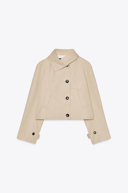 ZW COLLECTION SHORT TRENCH COAT - Zara фото 6