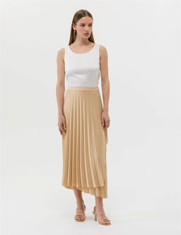 Bej Dokuma Etek - Pierre cardin фото 3