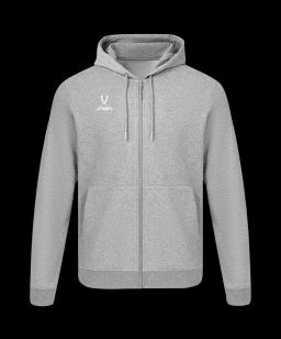 Худи на молнии JOGEL ESSENTIAL Cotton FZ Hoodie, серый меланж  фото 2