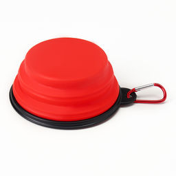 Цена за 2 шт. Миска силиконовая, складная, 350 мл, 13 см, красная - Пижон фото 8