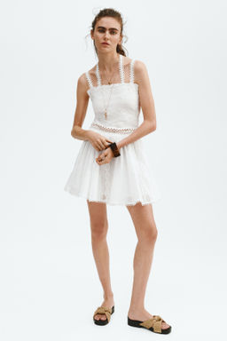 Vestido de tirantes con detalles de encaje - H&m фото 2