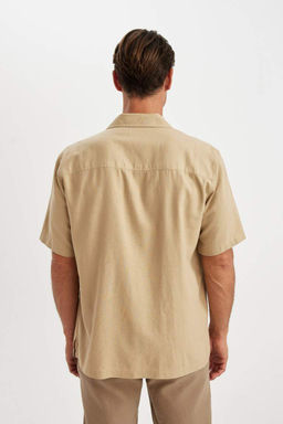 Рубашка с короткими рукавами и воротником-поло Relax Fit - Defacto фото 5