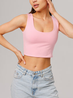 Женский укороченный топ Lingeamo светло-розовый ЛТ-09 (8)  фото 2