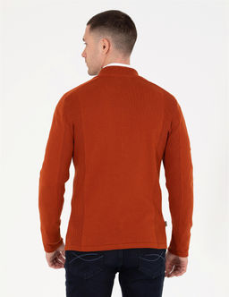 Kahverengi Slim Fit Fermuarl_ Triko H_rka - Pierre cardin фото 5