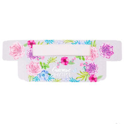 Цена за 5 шт. Коробка для макарун, кондитерская упаковка «Счастье внутри», 18 х 5.5 х 5.5 см