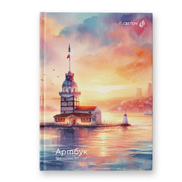 Светоч А238 Артбук (Скетчбук), глянцевая ламинация, блок белый, 7Бц, A5 100 г/м2 сшивка 104 л. 4 шт. Будь моей музой 01644  фото 6