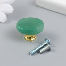 Ручка для шкатулки «Зелёный авантюрин», 2.6×1.7 см