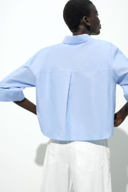 SHORT OXFORD SHIRT - Zara фото 13