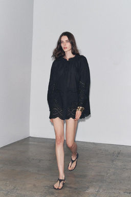 ZW COLLECTION EMBROIDERED BLOUSE - Zara фото 2