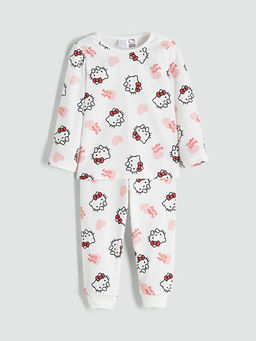Hello Kitty Bask?l? K?z Bebek Pijama Tak?m?