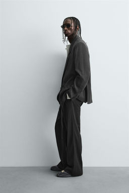 STRIPED DOUBLE-BREASTED BLAZER - Zara фото 4