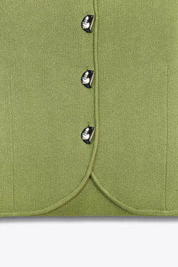 PLAIN KNIT CORSET TOP - Zara фото 8