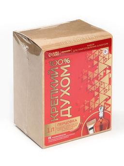 Подарочный набор для приготовления настойки Перцовка: набор трав и специй 7 г, штоф 500 мл., инструкция