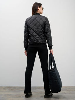 Женский бомбер, куртка. ветровка ED-06 черный - Yollochka фото 6