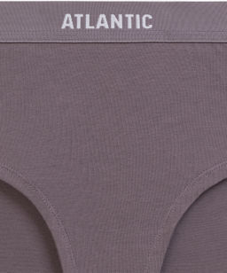 ATLANTIC 3CLP-009 Трусы макси спорт Maxi Sport - набор 3 шт. бежевый + каменно-серый + мятный  фото 7