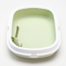 Туалет с бортом 40×34×11 см, зелёный