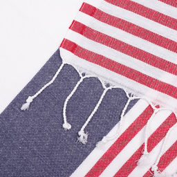 Пештемаль для пляжа, бани, сауны Фортуна 100х180 см, синий - Lovelife фото 4