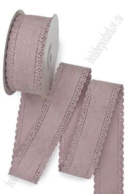 Лента вельветовая с перфорацией 3,8 см*10 ярд (SF-7315) пенка №28