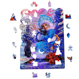 Пазл фигурный Зимняя краса, голографические детали - Puzzle фото 7