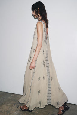 ZW COLLECTION BEADED EMBROIDERED DRESS - Zara фото 14