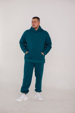 Костюм Флорис с начесом изумруд