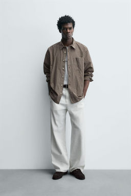 RELAXED FIT CHECK SHIRT - Zara фото 10