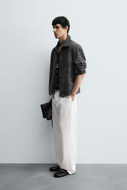 ZIP-UP TEXTURED OVERSHIRT - Zara фото 4