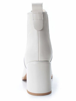 01-PCT169-2 BEIGE Ботинки Челси демисезонные женские (натуральная кожа, байка)