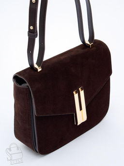 Сумка женская кожаная 1045MF coffee Polina&Eiterou  в Новосибирске