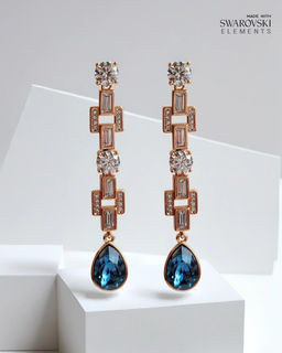 Серьги с кристаллами Swarovski