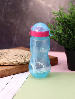 Бутылка "Fruit" с трубочкой, blue (400 ml)