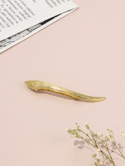 Цена за 2 шт. Заколка-автомат для волос "Косма" 9,5 см, золото