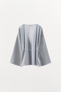 STRIPED KIMONO SHIRT - Zara фото 5
