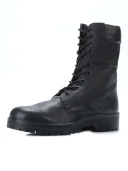 05-9006 BLACK Ботинки зимние мужские (искусственная кожа, искусственный мех)