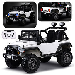 Электромобиль детский "Городской внедорожник" (цвет белый)