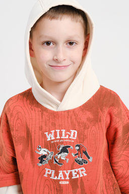 Худи утепленное Кирпичный