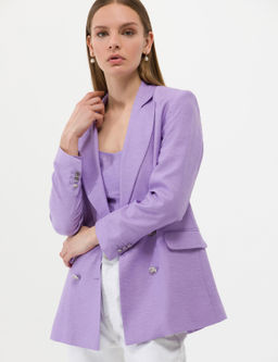 Mor Kruvaze Slim Fit Ceket - Pierre cardin фото 2