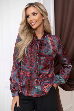 Блуза Open Style 7062 бордовый