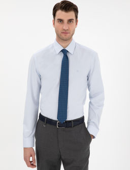 A__k Mavi Regular Fit Uzun Kollu Basic G_mlek