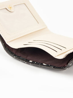 Кошелёк женский на кнопке, 10.5?2.5?8.5 см, с цветочным принтом, разноцветный