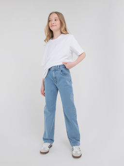 Джинсы прямые Голубые 7+ - Bungly фото 2