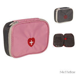 Органайзер - аптечка 14х11х6 РОЗОВАЯ / GENA-15 /уп 300/ 690481