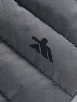 Куртка мужская удлинённая стёганая с капюшоном и графеновой подкладкой утеплитель тинсулейт