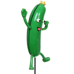 Фигура на спице "Веселый огурец" 60см (фигурка 13 см)