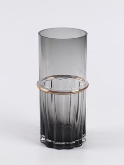 Ваза «Лоренцо», 25×10 см, стекло, чёрная