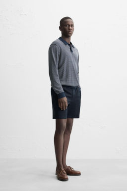 PLEATED REGULAR FIT BERMUDA SHORTS - Zara фото 4